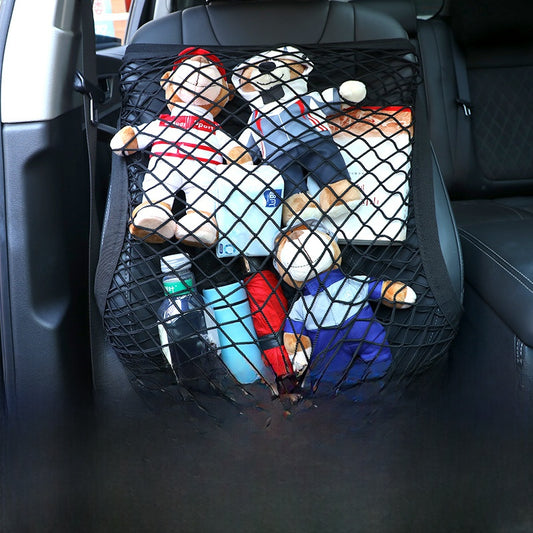 Adjustable Car Trunk Mesh Organizer — in-use demonstration