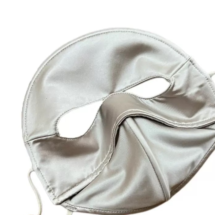 Silver gray full face and neck sun shield product view