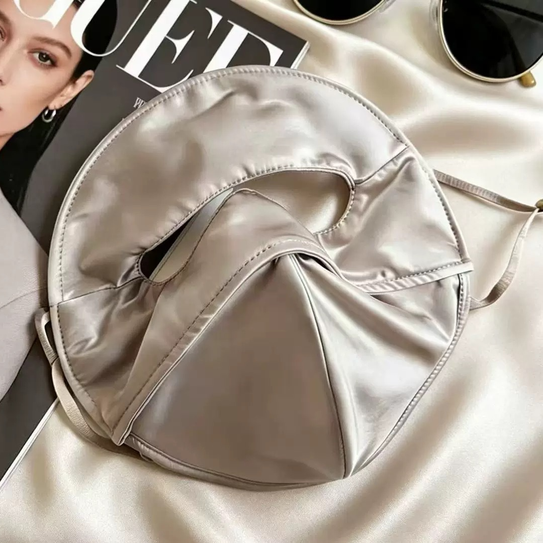Beige satin-feel sun shield