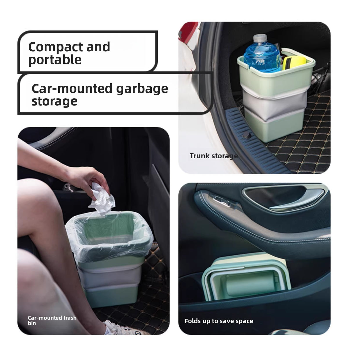 Fold‑Flat Hanging Trash Bin — key feature