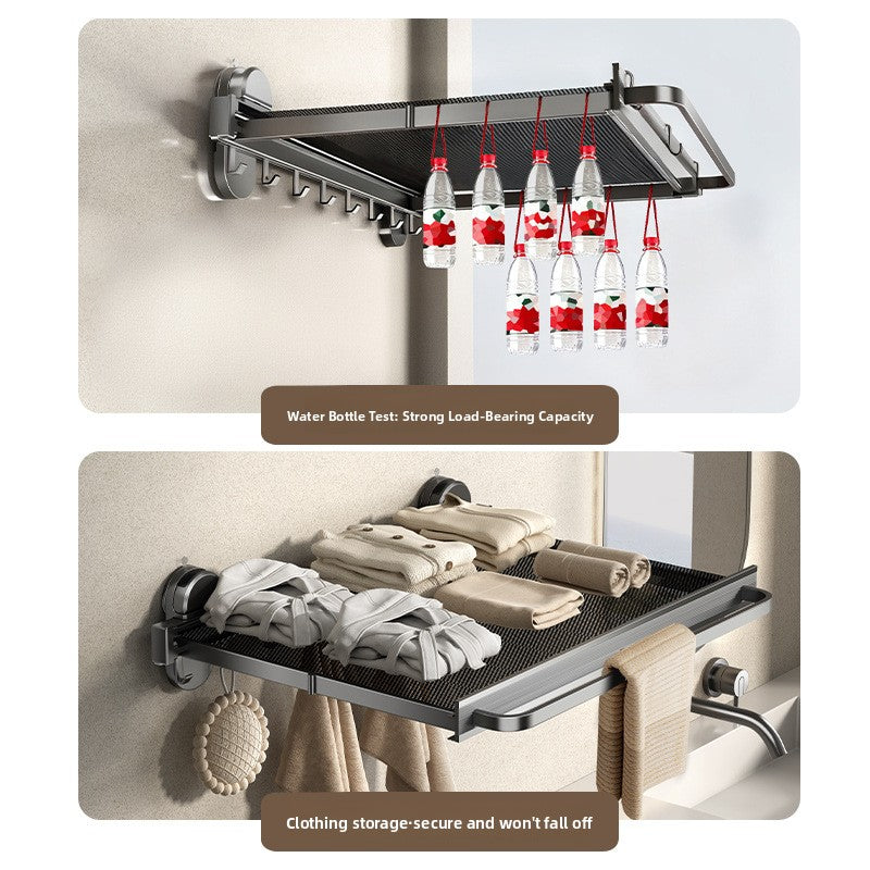Drill‑Free Adjustable Suction Towel Rack — key feature