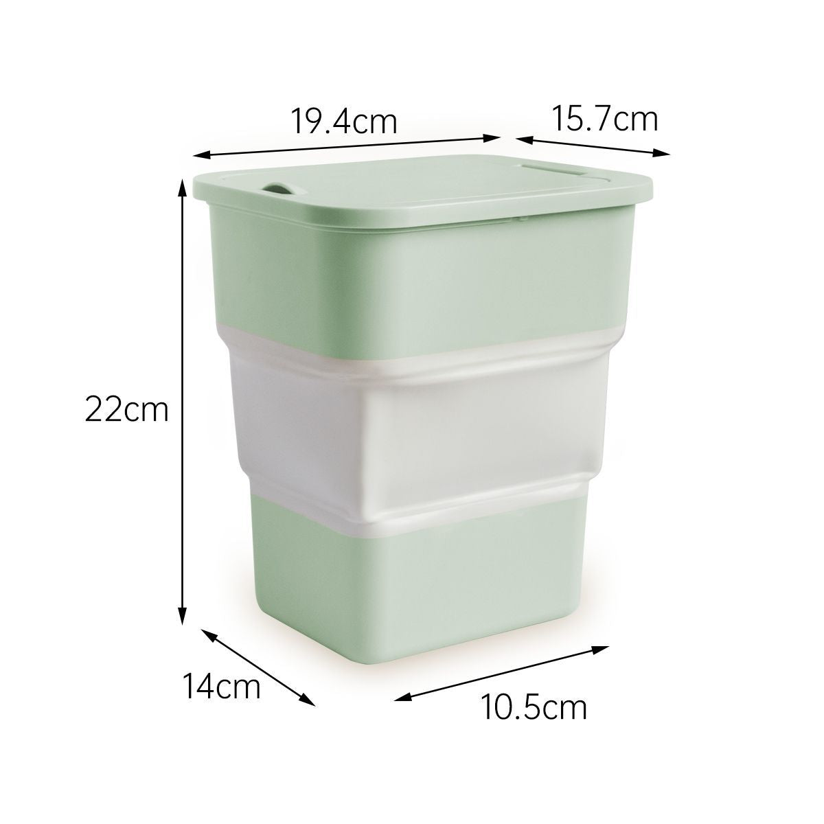 Fold‑Flat Hanging Trash Bin — product detail